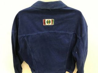 Vintage Cross Colours Denim Bright Blue Jacket Great Looking Size 3 Vintage A1 6