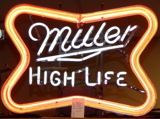 Vintage Miller High Life Neon Sign 80 