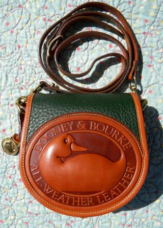Vintage Dooney and Bourke Big Duck Shoulder Bag NWT Fir Green 10