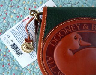 Vintage Dooney and Bourke Big Duck Shoulder Bag NWT Fir Green 9