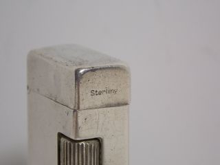 Vintage DUNHILL STERLING SILVER ROLLALITE LIGHTER - SWITZERLAND 8