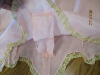 Fabulous 1920 ' s pink silk w/lace Teddy undergarment never worn 8