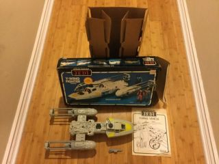 Vintage Kenner Star Wars Y - Wing Fighter Vehicle W/instructions,  Insert,  Box