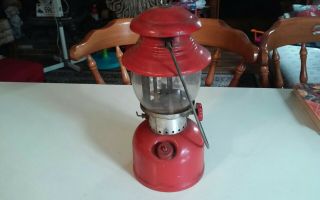 Vintage 200A Coleman Red Lantern 3/56 4