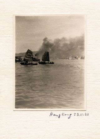 Eleven Vintage 1933 Photographs Of Hong Kong
