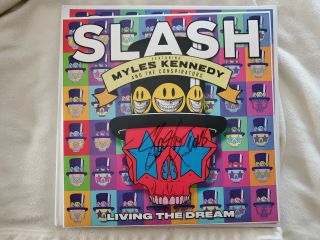 Slash Signed Living The Dream Vinyl & Rare 1/250 Vinyl With Signature Inside