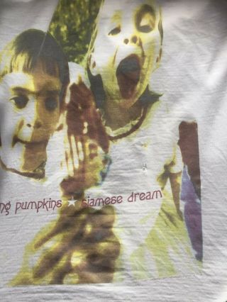 Smashing Pumpkins tour shirt 1993 Vintage Rock L Siamese Dream Download 5