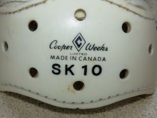 Cooper Weeks SK 10 Vintage Hockey Helmet 1960s Canada Canadian Head guard boxed 8