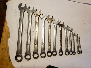 Sk S - K Tools Combination Wrench Set Vintage C10 - 34 Missing 1/2 " 12 Piece Set