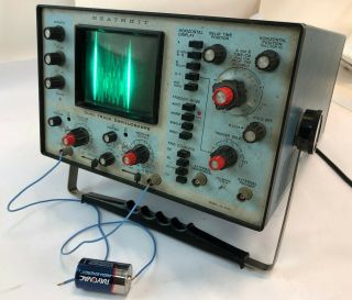 Vintage Heathkit Io - 4235 35 Mhz Dual Trace Electronic Testing Oscilloscope