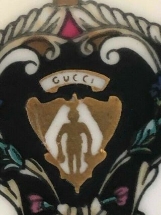 Rare Vintage Gucci Fine Bone China Set of 6 Biscuit Plates - pre - owned 4