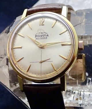 Helvetia Brittania Calibre 360 Gents Wristwatch Circa 1950/60`s Well