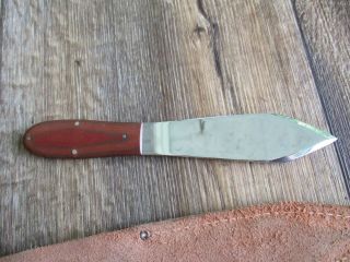 CASE XX THROWING KNIFE WITH LEATHER SHEATH RARE VTG 4