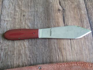CASE XX THROWING KNIFE WITH LEATHER SHEATH RARE VTG 5