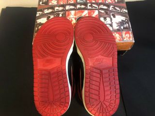 Nike Air Jordan 1 Retro 1994 Black x Red Bred Vintage Size 8.  5 5