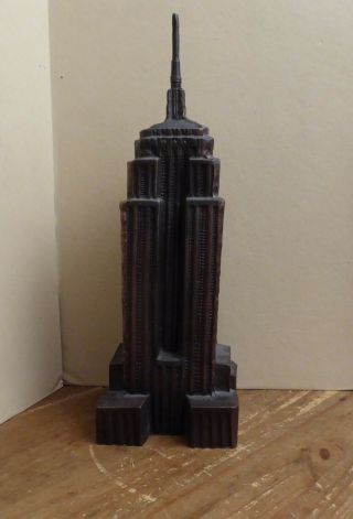 Vintage 23 Inch Cast Aluminum Empire State Building