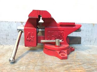 NOS Vintage SEARS Swivel Bench Vise with Anvil 4 - 1/2 inch.  9 - 51763 3