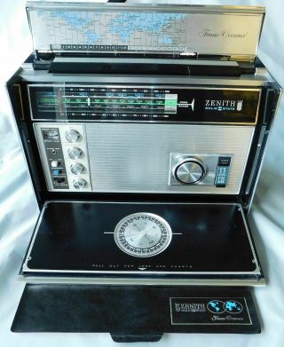 Vintage Zenith Trans Oceanic 11 Band Am Fm Sw Portable Radio All Perfect
