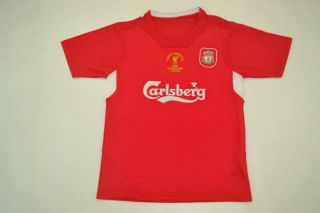Liverpool 2004 - 2005 Champions League Soccer Jersey Futbol Football Vintage Shirt