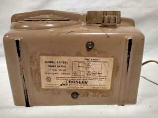 Vintage 1940 ' s Crosley Model 11 - 118U Bullseye Midget Deco Tube Radio Bakelite 5