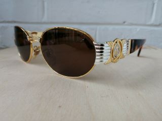 Fendi Mod.  Sl 7034 Vintage Sunglasses Gold Made In Italy 90 