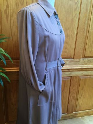 LADIES VINTAGE 1940 ' S WORLD WAR 11 BELTED DRESS/COAT 6