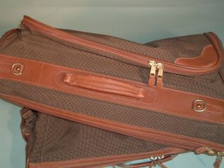 VINTAGE COACH GARMENT BAG LUGGAGE HANGING SUITCASE TRAVEL WEAVE CANVAS & LEATHER 5
