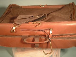 VINTAGE COACH GARMENT BAG LUGGAGE HANGING SUITCASE TRAVEL WEAVE CANVAS & LEATHER 6