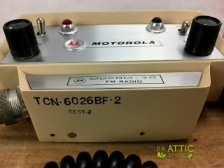 Vintage Motorola Mocom 70 FM Radio Control Head/Speaker/Mic - Police/Fire Radio 5