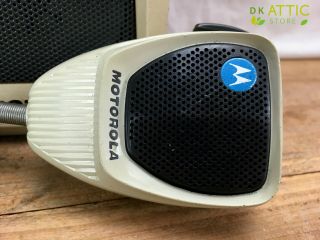 Vintage Motorola Mocom 70 FM Radio Control Head/Speaker/Mic - Police/Fire Radio 7