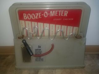 Vintage Liquor Beer Booze O Meter Sobriety Meter Coin Operated Machine Game 5c