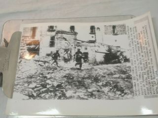 1944 Wwii Associated Press Wire Photo Yanks Under Fire Itri,  Italy Dsp178