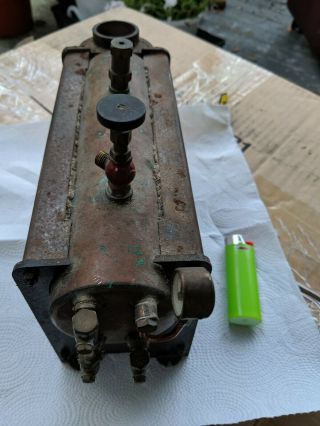 Vintage Stuart Model Mini Live Steam Engine Boiler - Quite Rare With Stacks