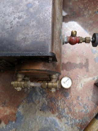 Vintage Stuart Model Mini Live Steam Engine Boiler - Quite Rare with stacks 5