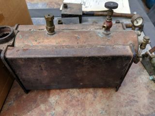 Vintage Stuart Model Mini Live Steam Engine Boiler - Quite Rare with stacks 6