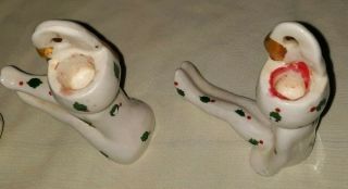 VINTAGE HOLT HOWARD NOEL PIXIE ELF HOLLY BERRY CANDLE HOLDERS RARE $69.  99 3