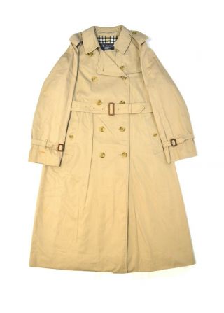 Vintage Burberrys Prorsum Trench Coat Beige Made In England Size Women 