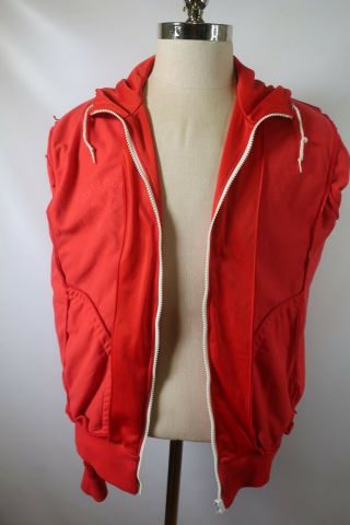 A09851 VTG 80 ' S ILLINOIS STATE NIKE PINWHEEL Hooded Jacket Size XL USA 6
