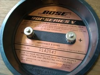 Vintage Bose 901 Series V Direct/Reflecting Speakers with Tulip Stands 12