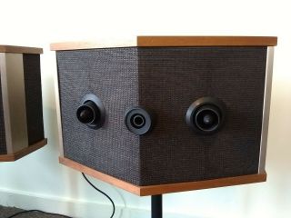 Vintage Bose 901 Series V Direct/Reflecting Speakers with Tulip Stands 5