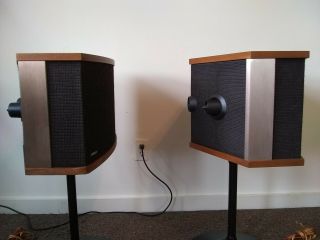Vintage Bose 901 Series V Direct/Reflecting Speakers with Tulip Stands 6