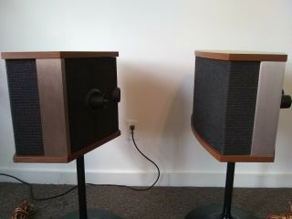 Vintage Bose 901 Series V Direct/Reflecting Speakers with Tulip Stands 7