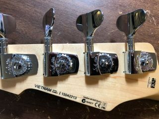 ESP LTD Vintage Bass Neck,  with Schaller Tuners,  TUSQ Nut,  and Hipshot Retainer 6