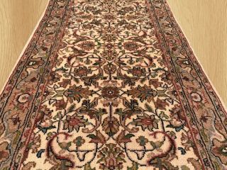 Authentic Hand Knotted Vintage Persain Wool Area Rug 4.  6 X 2.  5 Ft (6517)