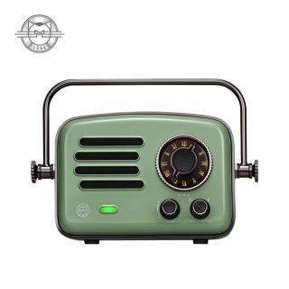 MAO KING Muzen Radio Vintage Classic Bluetooth Subwoofer Speaker FM Radio Green 4