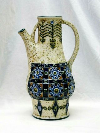 Vintage Czech Amphora Work Riessner Turn - Teplitz,  Bohemia 11 " Ewer 1918 - 1939
