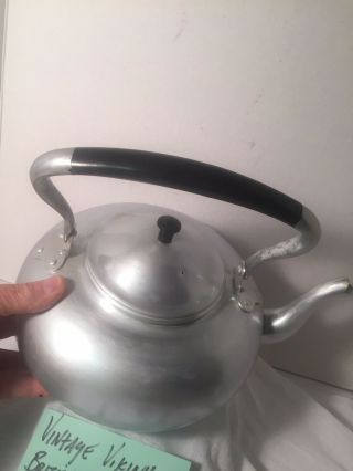 Vintage Viking British Colony Aluminum Teapot Kettle 4