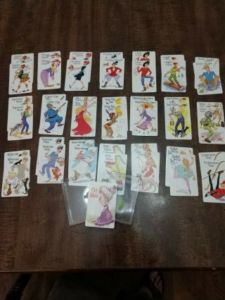 Vintage Old Maid Card Game Whitman 4492,  Great Shape 1960 