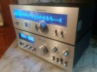 Vintage Kenwood Ka - 5700 Stereo Integrated Amplifier And Kt - 5300 Stereo Tuner
