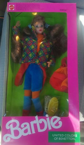 Vtg 1990 United Colors Of Benetton Teresa Barbie Doll